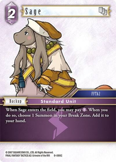 Sage 9-090C Opus IX Final Fantasy card