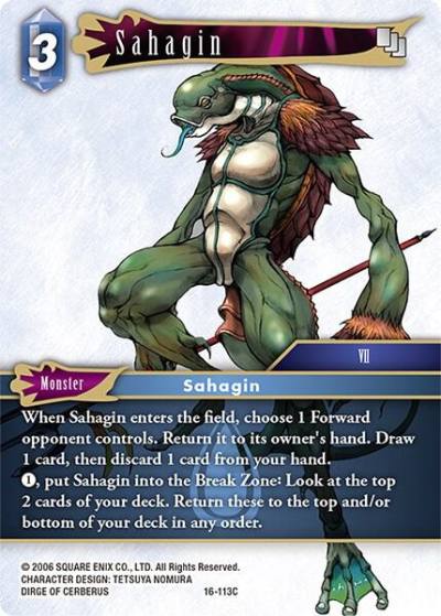 Sahagin 16-113C Emissaries of Light Final Fantasy card