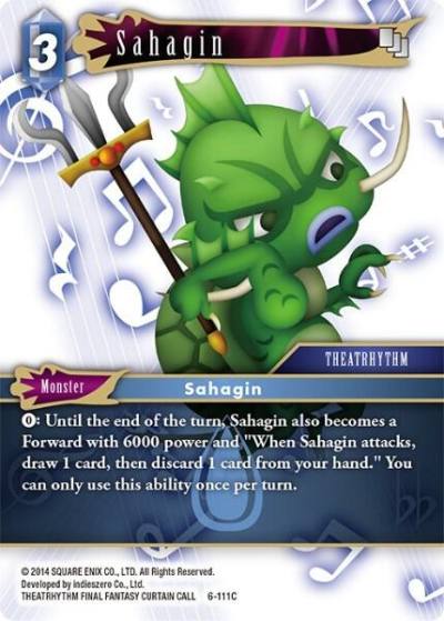 Sahagin 6-111C Opus VI Final Fantasy card