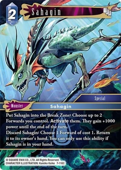Sahagin 7-110C Opus VII Final Fantasy card