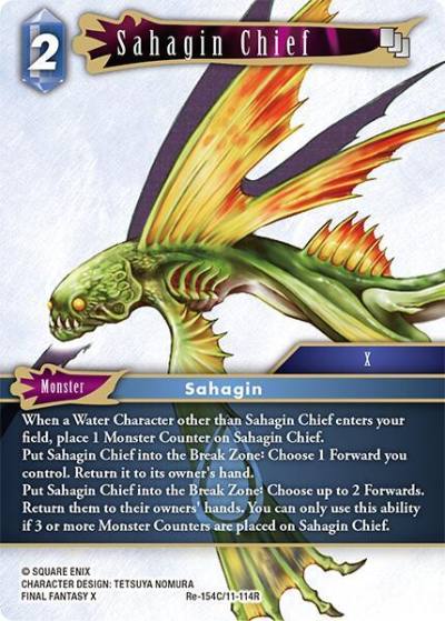 Sahagin Chief Re-154C/11-114R Legacy Collection Final Fantasy card