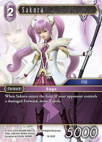 Sakura 10-092C Opus X Final Fantasy card
