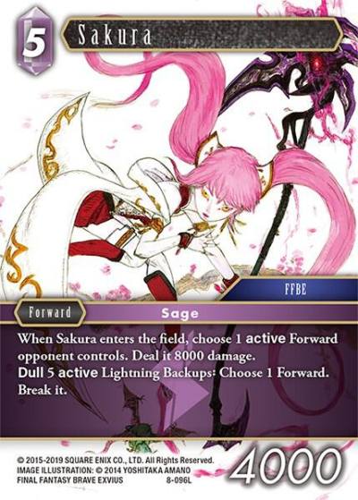 Sakura 8-096L Opus VIII Final Fantasy card