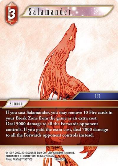 Salamander 18-005C Resurgence of Power Final Fantasy card