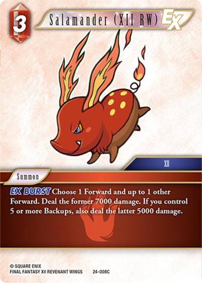 Salamander XII RW EX 24-008C Hidden Legends Final Fantasy card