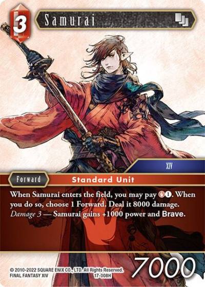 Samurai 008 17-008H Rebellion's Call Final Fantasy card