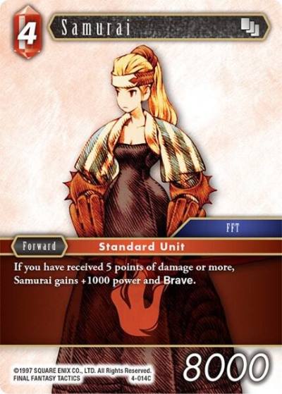 Samurai 4-014C Opus IV Final Fantasy card