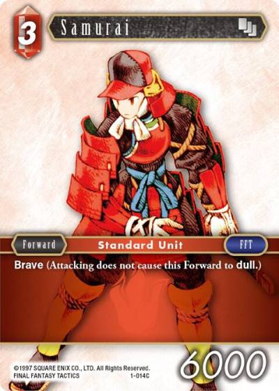 Samurai Male Unit 1-014C Opus I Final Fantasy card