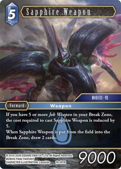 Sapphire Weapon 19-091R From Nightmares Final Fantasy card