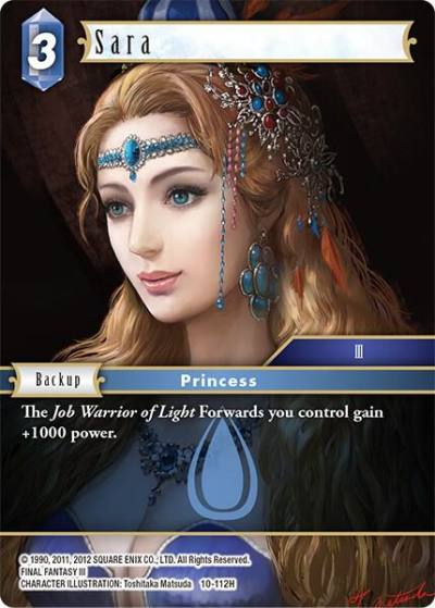 Sara 10-112H Opus X Final Fantasy card