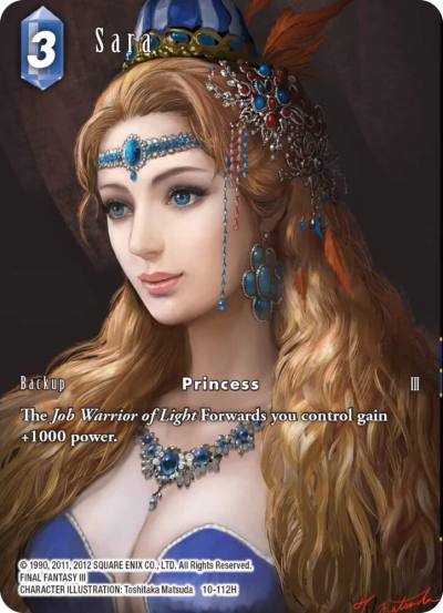 Sara Full Art 10-112H Opus X Final Fantasy card