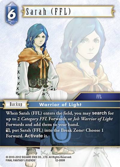 Sarah FFL 12-099R Opus XII Final Fantasy card