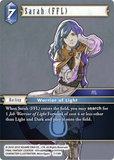 Sarah FFL 7-114H Opus VII Final Fantasy card
