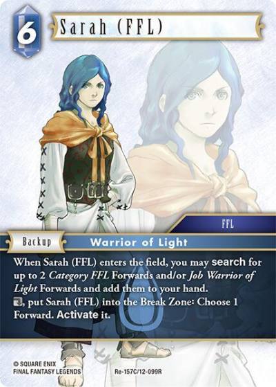 Sarah FFL Re-157C/12-099R Legacy Collection Final Fantasy card
