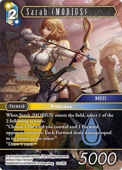 Sarah MOBIUS 13-118C Opus XIII: Crystal Radiance Final Fantasy card