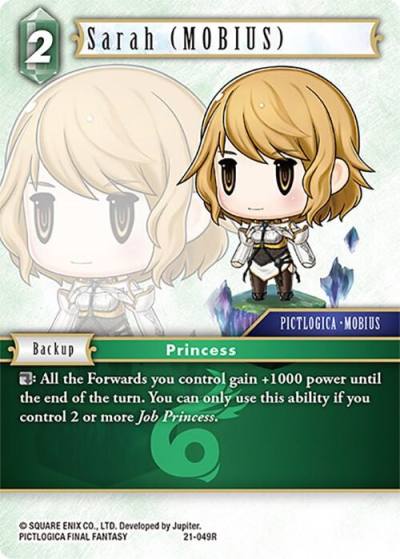 Sarah MOBIUS 21-049R Beyond Destiny Final Fantasy card