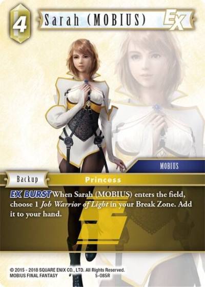 Sarah MOBIUS EX 5-085R Opus V Final Fantasy card