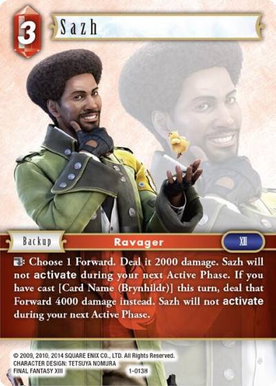 Sazh 1-013H Opus I Final Fantasy card