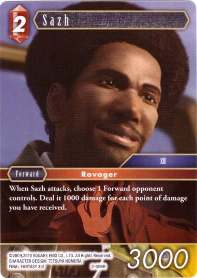 Sazh 2-006R Deck Exclusive Cards Final Fantasy card