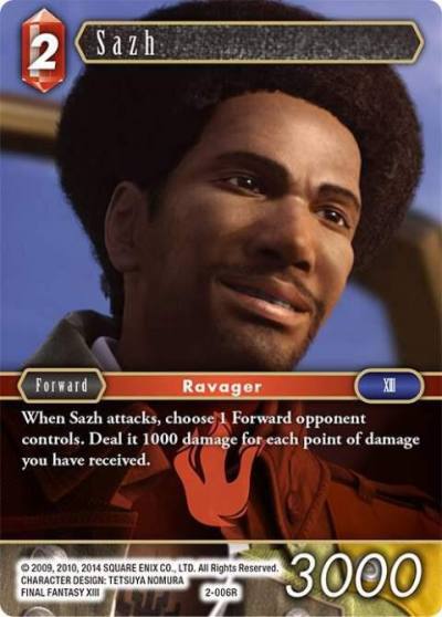 Sazh 2-006R Opus II Final Fantasy card