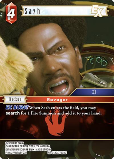 Sazh EX Re-013C/7-008C Legacy Collection Final Fantasy card