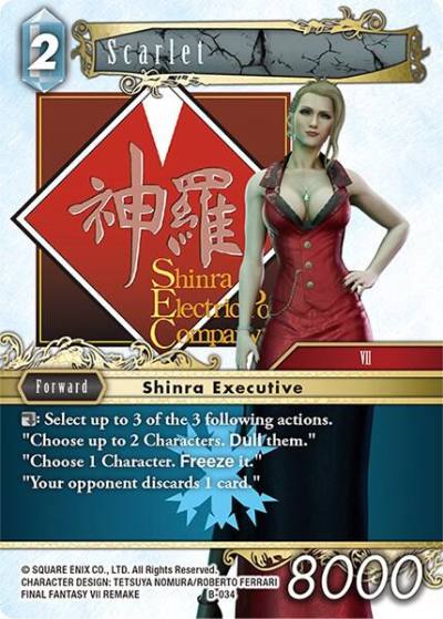 Scarlet B-034 Boss Deck: Final Fantasy VII Final Fantasy card