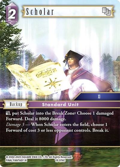 Scholar 19-074C From Nightmares Final Fantasy card