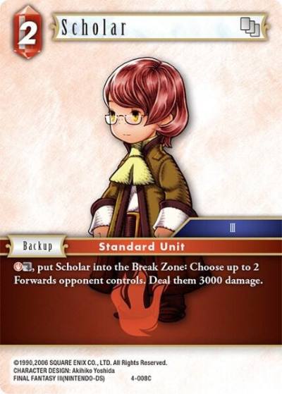 Scholar 4-008C Opus IV Final Fantasy card