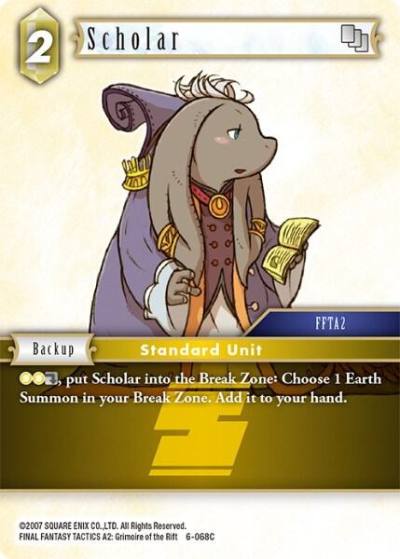 Scholar FFTA2 6-068C Opus VI Final Fantasy card