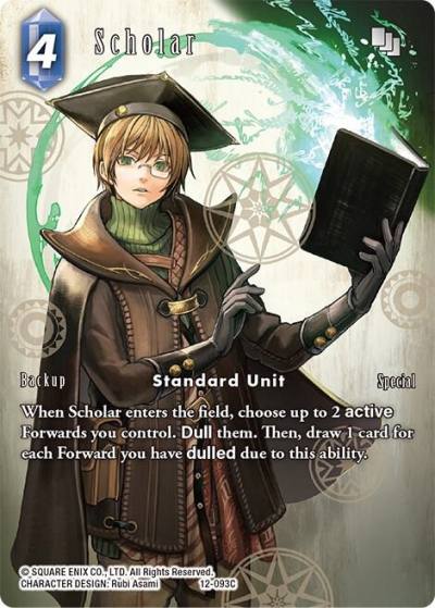 Scholar Full Art 12-093C Opus XII Final Fantasy card