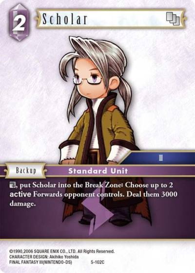 Scholar Luneth 5-102C Opus V Final Fantasy card