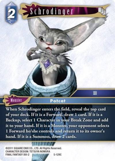Schrodinger 5-129C Opus V Final Fantasy card