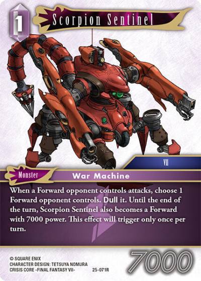 Scorpion Sentinel 25-071R Tears of the Planet Final Fantasy card