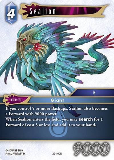 Sealion 29-100R Blissful Eternity Final Fantasy card