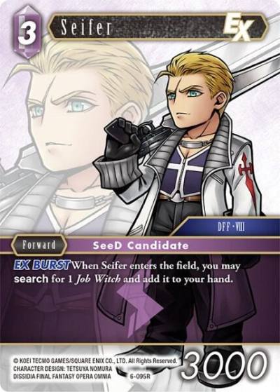 Seifer EX 6-095R Opus VI Final Fantasy card