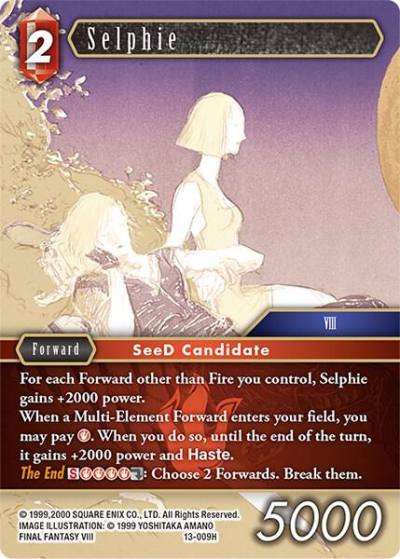 Selphie 13-009H Opus XIII: Crystal Radiance Final Fantasy card