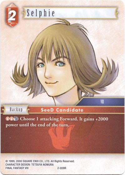 Selphie 2-009R Deck Exclusive Cards Final Fantasy card