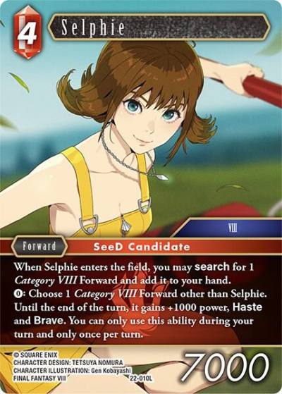 Selphie 22-010L Hidden Hope Final Fantasy card