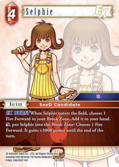 Selphie EX 18-007C Resurgence of Power Final Fantasy card