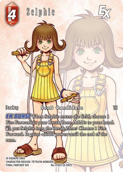 Selphie EX Full Art Re-016C/18-007C Legacy Collection Final Fantasy card