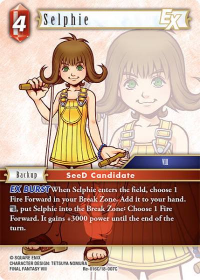 Selphie EX Re-016C/18-007C Legacy Collection Final Fantasy card