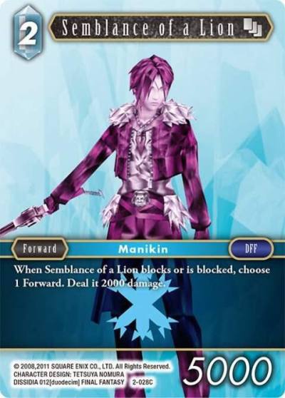 Semblance of a Lion 2-028C Opus II Final Fantasy card