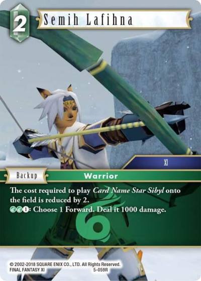 Semih Lafihna 5-059R Opus V Final Fantasy card