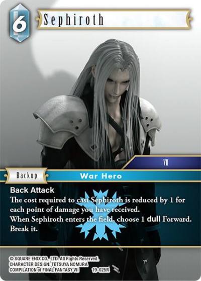 Sephiroth 19-025R From Nightmares Final Fantasy card