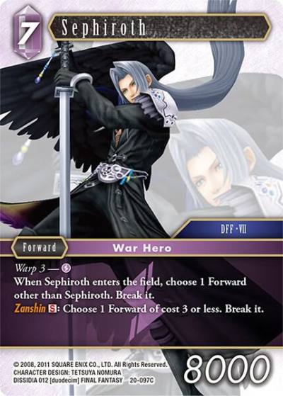 Sephiroth 20-097C Dawn of Heroes Final Fantasy card