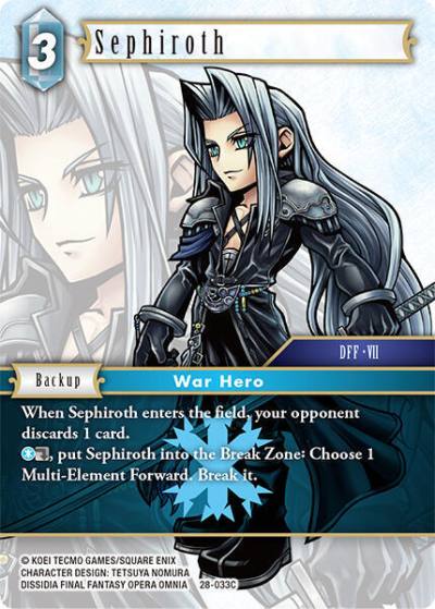 Sephiroth 28-033C Dreamlike Oceans Final Fantasy card