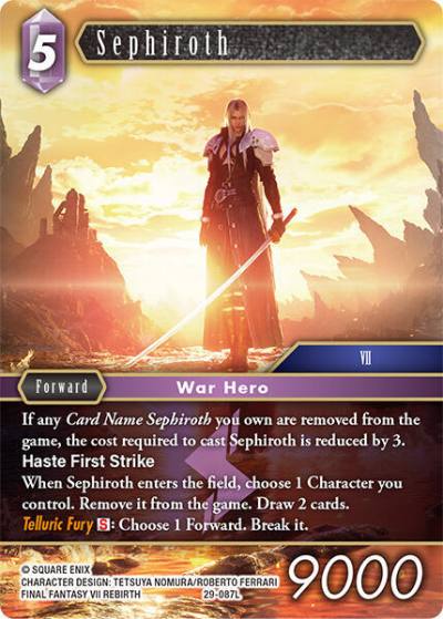 Sephiroth 29-087L Blissful Eternity Final Fantasy card