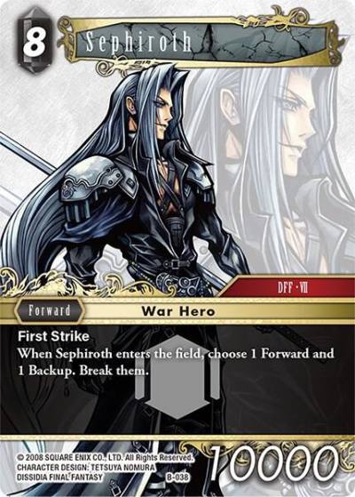 Sephiroth B-038 Boss Deck: Final Fantasy VII Final Fantasy card