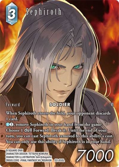 Sephiroth Full Art 22-032L Hidden Hope Final Fantasy card
