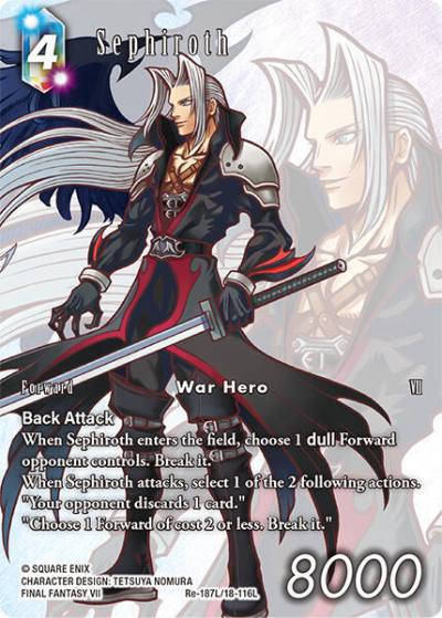 Sephiroth Full Art Re-187L/18-116L Legacy Collection Final Fantasy card